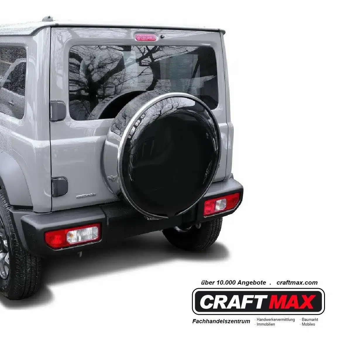 Reserveradcover, Ersatzradabdeckung aus Edelstahl für 205 – 225/75 R15 – Tiefe: 195 mm Durchmesser: 730 mm – Bild 2