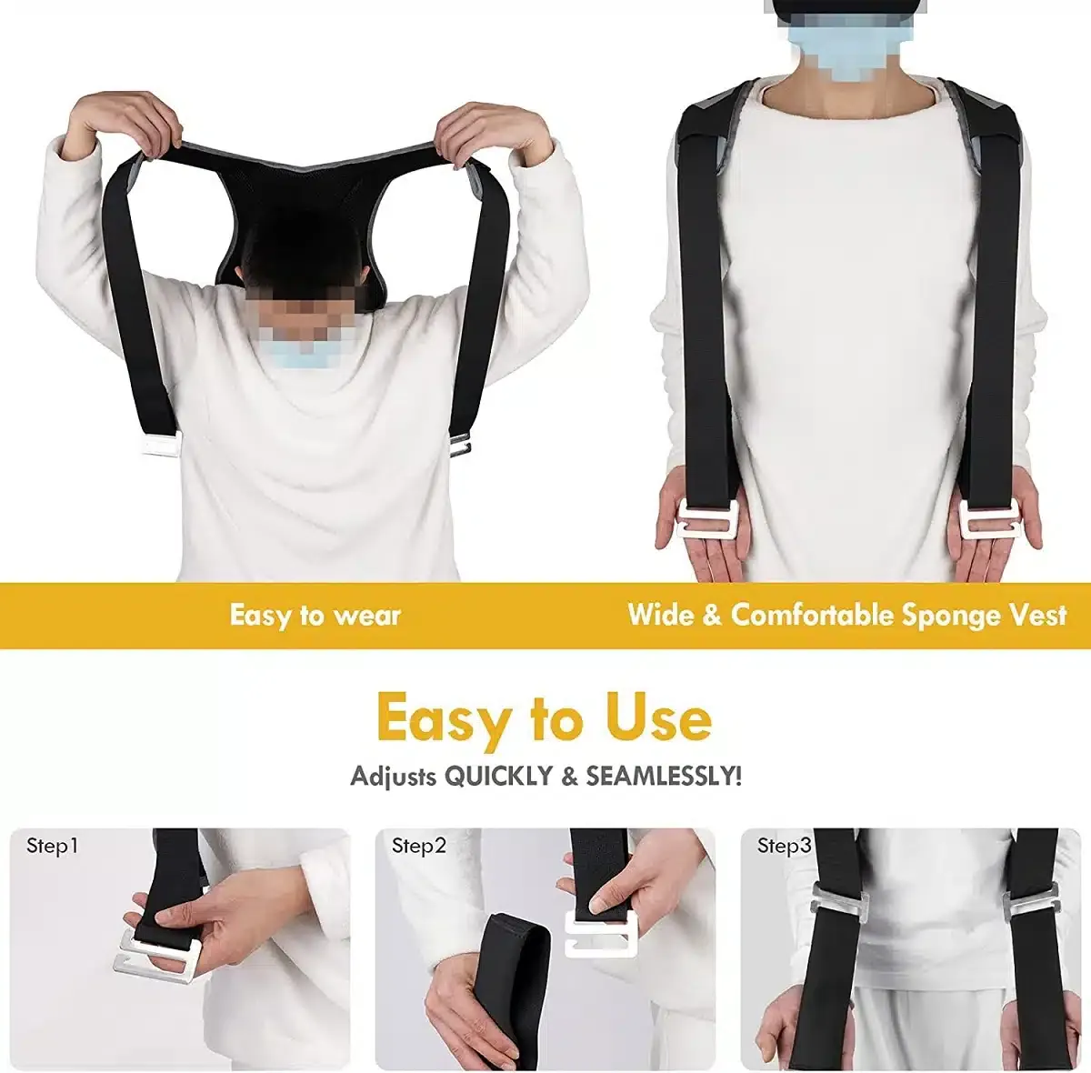 Profi Schultergurt, Tragegurt, Umzug Transportgurt mit Rückenpolster bis 200kg – 3m Länge zum ergonomischen leichten Heben von Gegenständen – Bild 6